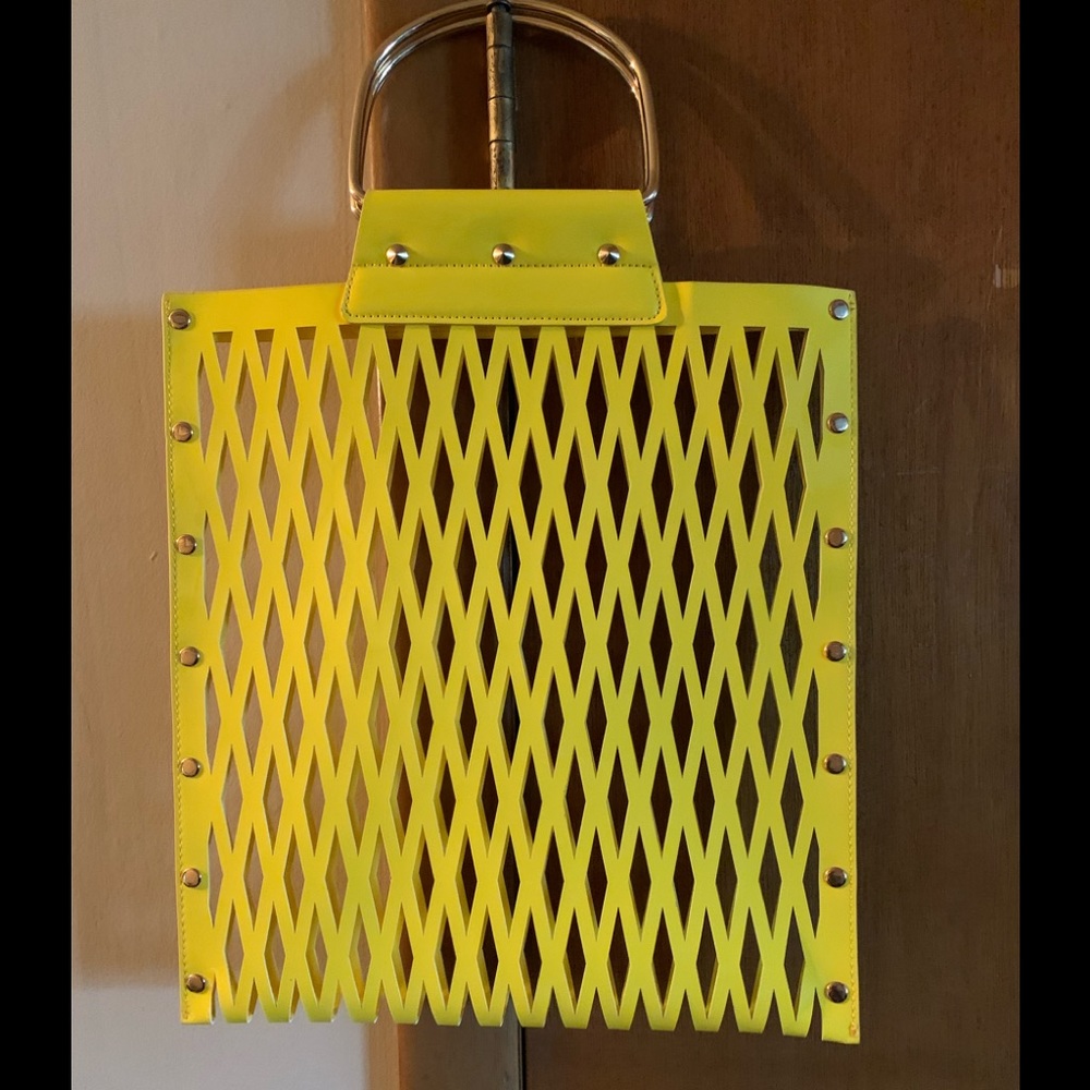 Yellow Cut Out Purse